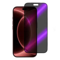 For iPhone 18 Pro Max Anti Blue Light Tempered Glass Film 360° Privacy Full Glue Matte Full Screen Protector - Black