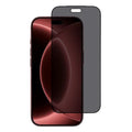 For iPhone 18 Pro Max 360° Privacy Tempered Glass Film Silk Printing Matte Full Glue Full Screen Protector - Black