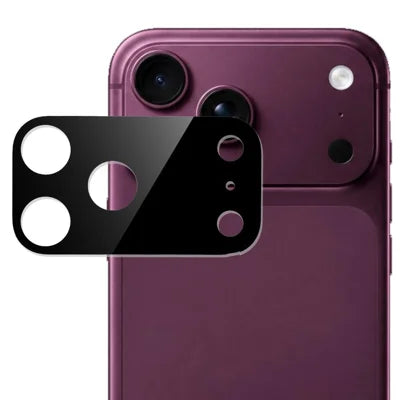 For iPhone 18 Pro Max Tempered Glass Lens Protector Black Silk Printing Camera Lens Film - Black