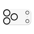  For iPhone 18 Pro Max Camera Lens Protector Black Circle Design HD Clear Tempered Glass Lens Film - Transparent