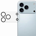  For iPhone 18 Pro Max Camera Lens Protector Cell Phone Silk Printing Tempered Glass Clear Lens Film - Transparent