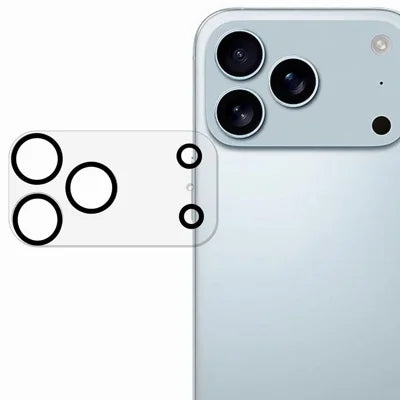  For iPhone 18 Pro Max Camera Lens Protector Cell Phone Silk Printing Tempered Glass Clear Lens Film - Transparent