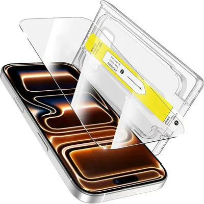 For iPhone 18 Pro Max Tempered Glass Screen Protector Dust-Free Installation Anti-Scratch Full Coverage Clear Film - Transparent