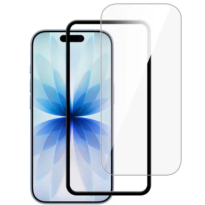 For iPhone 18 Pro Max Full Screen Protector HD Clear High Aluminium-silicon Glass 9H Hardness Film with Positioning Film - Transparent