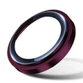 RURIHAI For iPhone 18 Pro / 18 Pro Max Camera Lens Protector AR Anti-Reflection Metal Trim Full Cover High Aluminium-silicon Glass Lens Film - Wine Red
