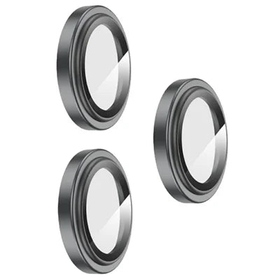 ZGA for iPhone 18 Pro / 18 Pro Max Camera Lens Protector Set AR High Aluminium-silicon Glass + Aluminum Alloy Ring Lens Film - Black