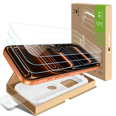 PANDASHIELD 3Pcs Screen Protectors for iPhone 18 Pro Max / 17 Pro Max / 16 Pro Max , Anti-Reflection Tempered Glass Clear Film - Transparent