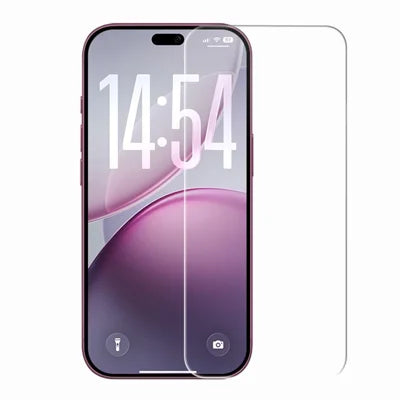 RURIHAI for iPhone 18 Pro Max / 17 Pro Max Screen Protector Electroplating Anti-Fingerprint Coating High Aluminium-silicon Glass Film - Transparent