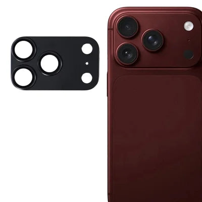 For iPhone 18 Pro Max Camera Lens Protector 9H Tempered Glass + Aviation Aluminum Precise Cutouts Lens Film Cover - Black
