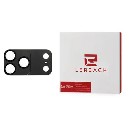 LEREACH for iPhone 18 Pro Max / 17 Pro Max Camera Lens Protector Magnetic High-Transparency Tempered Glass Lens Film - Matte Black