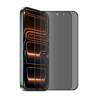  HAT PRINCE for iPhone 18 Pro Max 2Pcs Privacy Screen Protector ENKAY Hat-Prince Full Glue Full Coverage 28-degree Anti-Spy Tempered Glass - Black