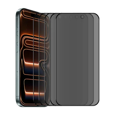  HAT PRINCE for iPhone 18 Pro Max 5Pcs Privacy Screen Protector ENKAY Hat-Prince Full Glue Full Coverage 28-degree Anti-Spy Tempered Glass - Black