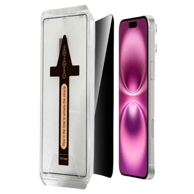For iPhone 18 Pro Max Anti Spy Tempered Glass Screen Protector with Automatic Dust Removal Tool