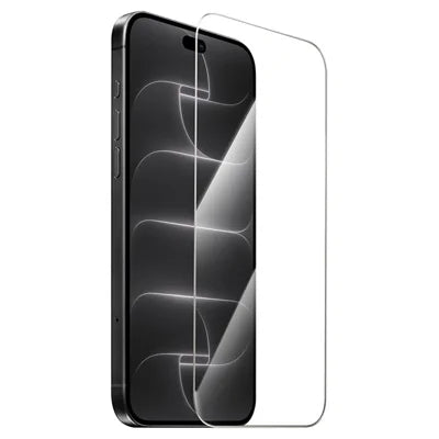 HOCO A43 for iPhone 18 Pro Max / 17 Pro Max Screen Protector HD High Aluminium-silicon Glass + Stainless Steel Frame Full Screen Film - Silver