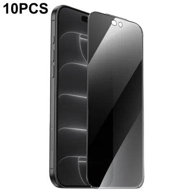 HOCO G777 Plus 10Pcs for iPhone 18 Pro Max Privacy Screen Protector Full Screen Anti-Peep Anti-Static High Aluminium-Silicon Film Set - Black