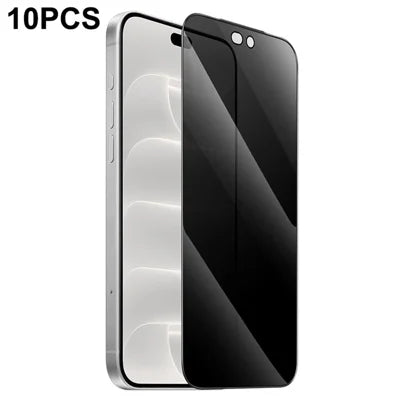 HOCO G15 10Pcs for iPhone 18 Pro Max Privacy Screen Protector Anti-Spy High Aluminium-silicon Glass Full Coverage Film - Black