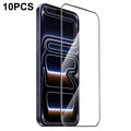HOCO G16 10Pcs for iPhone 18 Pro Max / 17 Pro Max Screen Protector 5D Full Coverage High Aluminium-silicon Glass Film - Black