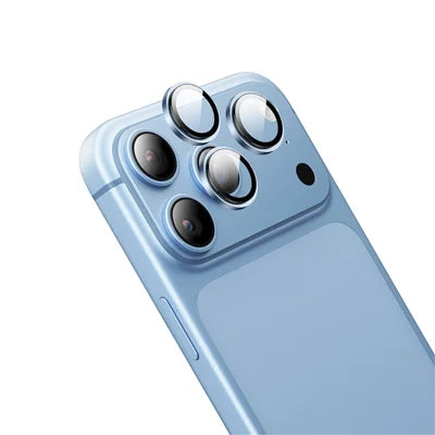 HOCO V14 for iPhone 18 Pro / 18 Pro Max Camera Lens Protector Set High Aluminium-silicon Glass 3D Crystal Clear Lens Film - Baby Blue