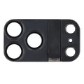 For iPhone 18 Pro Max AG Matte Metal Frame Camera Lens Protector AR+AF Anti Glare Tempered Glass Lens Film Invisible Kickstand - Black