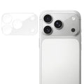 For iPhone 17 Pro Max Full Cover Camera Lens Protector High Definition Anti Fingerprint AR Tempered Glass Lens Film - Transparent