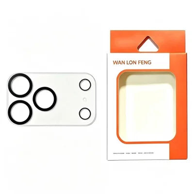WANLONFENG for iPhone 18 Pro Max Camera Lens Protector Clear Silk Printing Tempered Glass Lens Film - Transparent