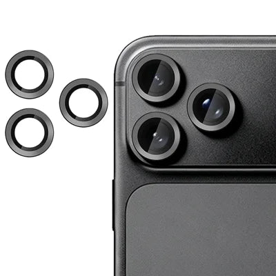  For iPhone 18 Pro Max / iPhone 18 Pro Camera Lens Protector Ultra Thin CD Vein Tempered Glass Lens Film - Black